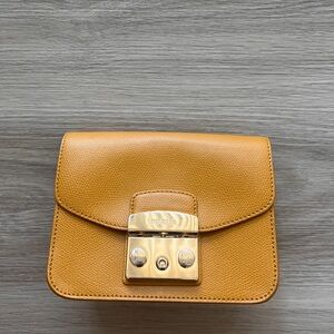 Fula Mini Metropolis Crossbody Bag in Mustard Yellow